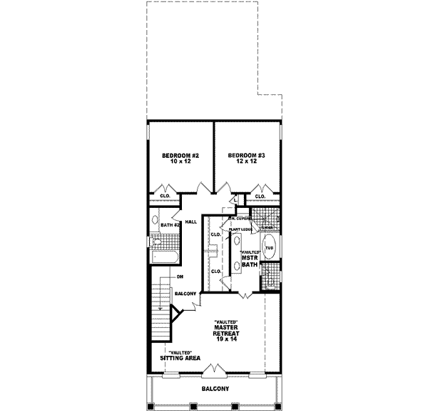 upper floor house blueprint