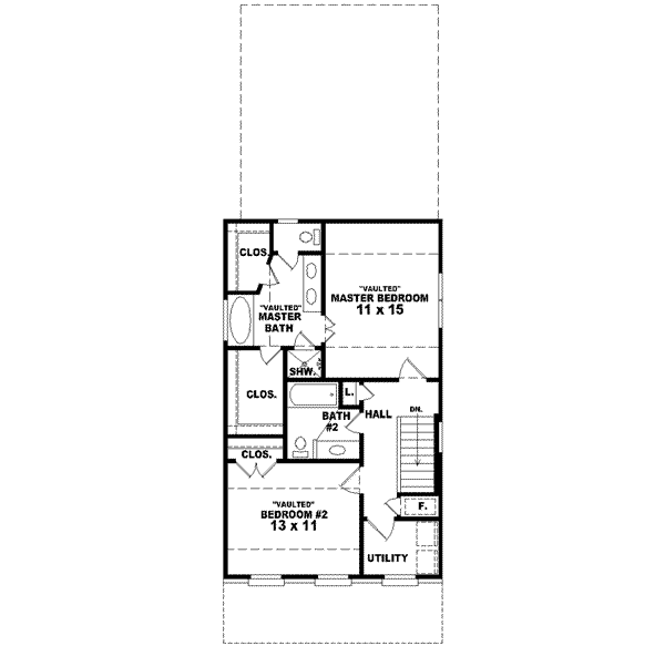 upper floor house blueprint