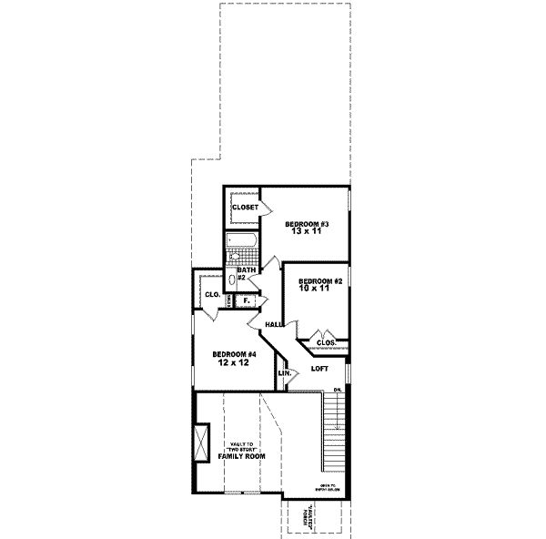 upper floor house blueprint