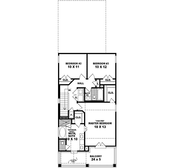 upper floor house blueprint