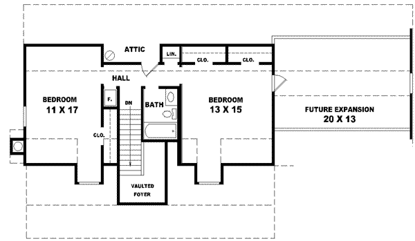 upper floor house blueprint