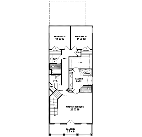 upper floor house blueprint