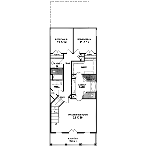 upper floor house blueprint