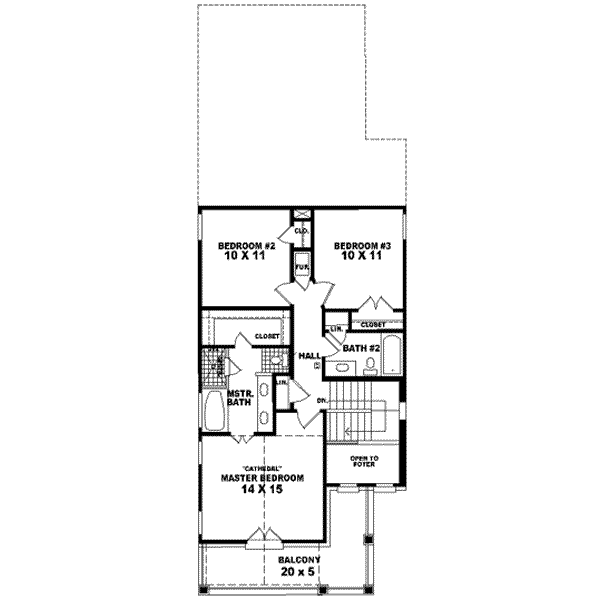 upper floor house blueprint