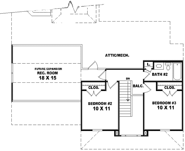 upper floor house blueprint