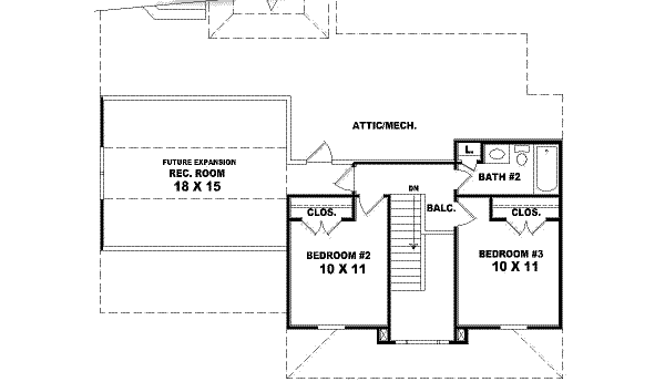 upper floor house blueprint