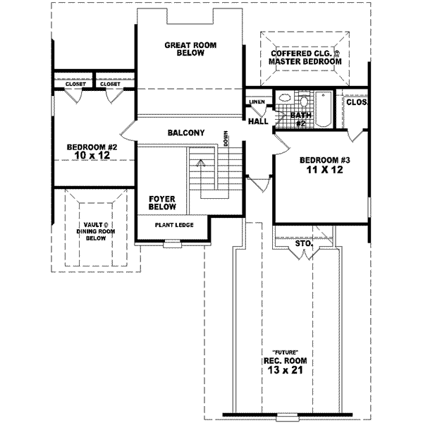 upper floor house blueprint