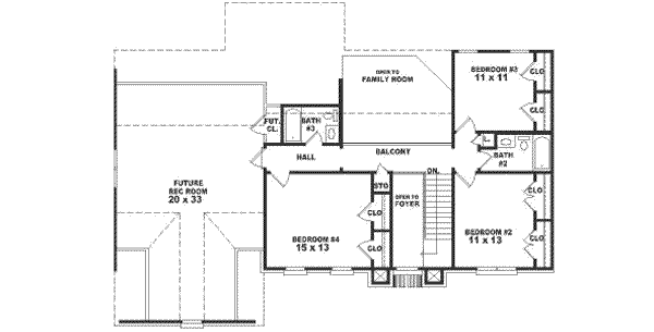 upper floor house blueprint