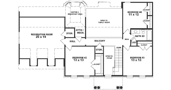 upper floor house blueprint