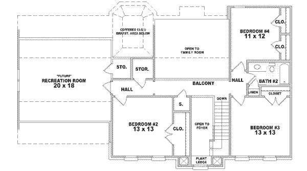upper floor house blueprint