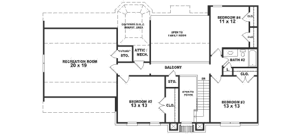 upper floor house blueprint