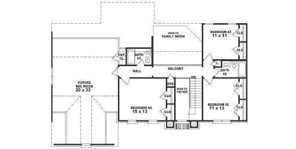 upper floor house blueprint