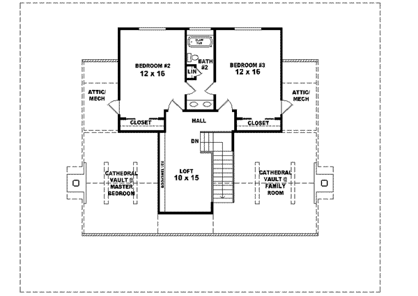 upper floor house blueprint