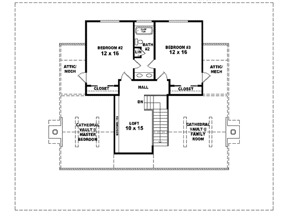 upper floor house blueprint
