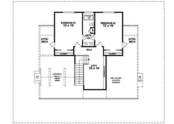 upper floor house blueprint