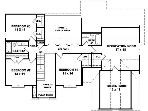 upper floor house blueprint