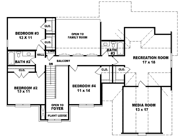 upper floor house blueprint