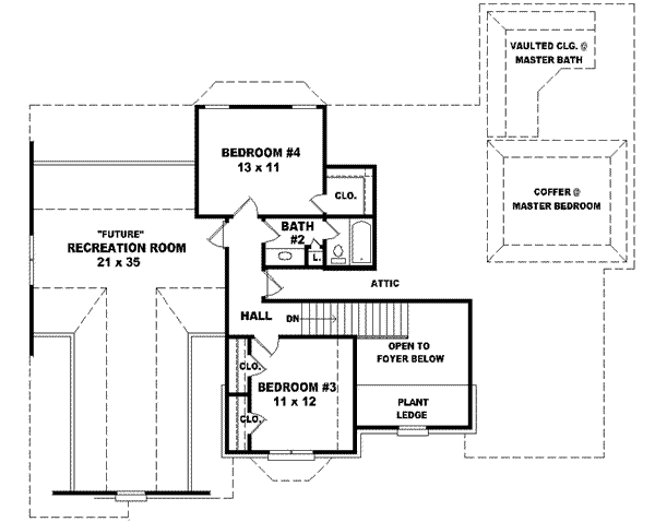upper floor house blueprint