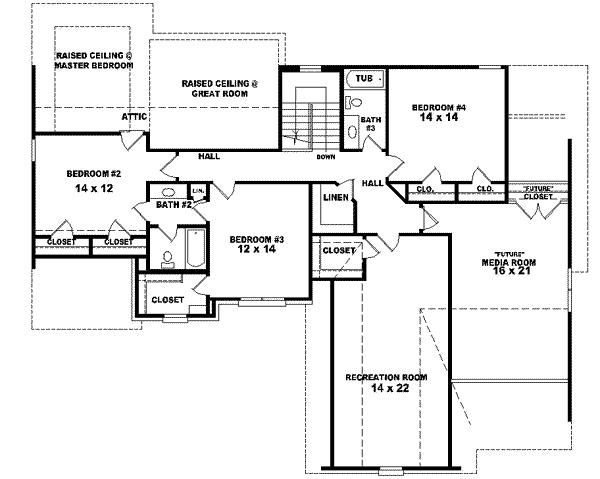 upper floor house blueprint