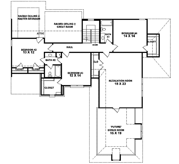 upper floor house blueprint