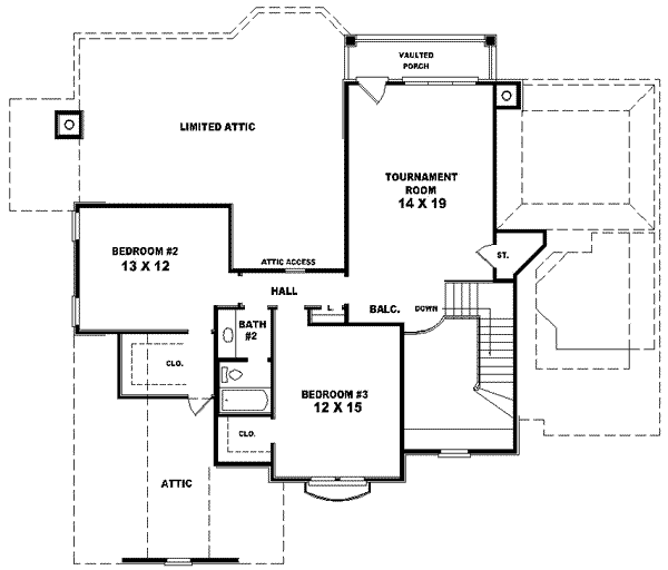 upper floor house blueprint