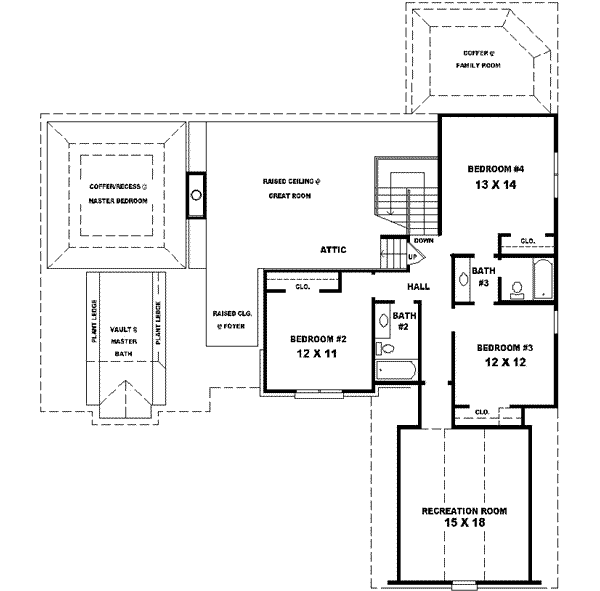 upper floor house blueprint
