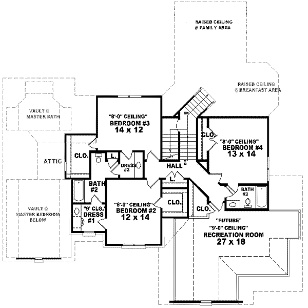 upper floor house blueprint