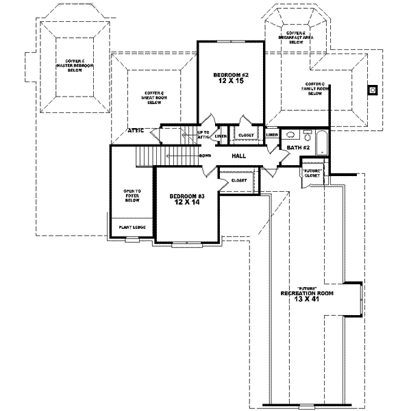 upper floor house blueprint