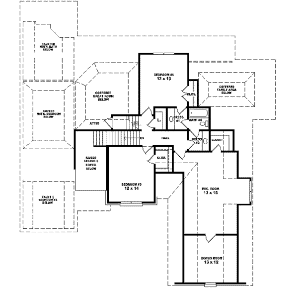 upper floor house blueprint