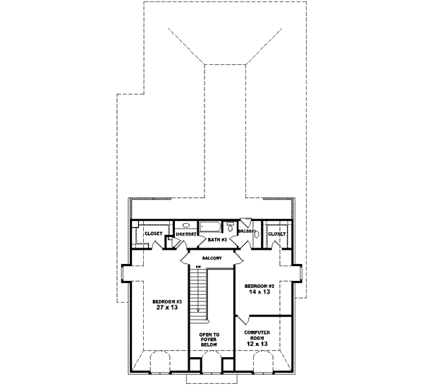 upper floor house blueprint