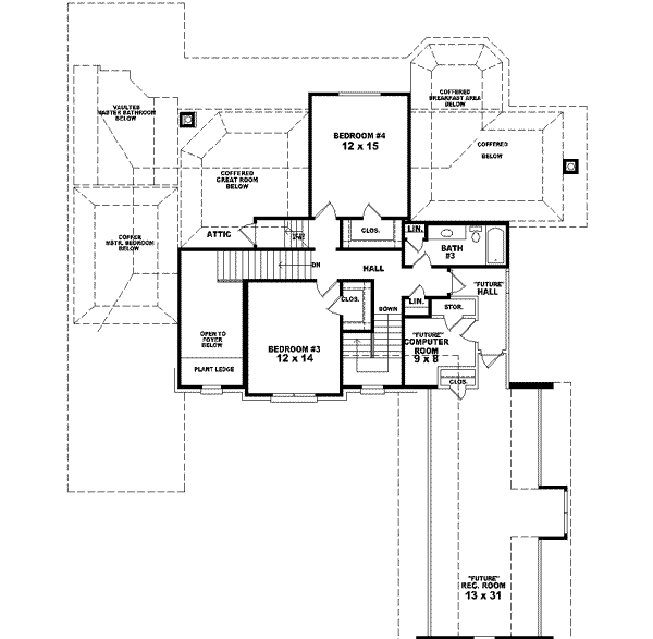 upper floor house blueprint