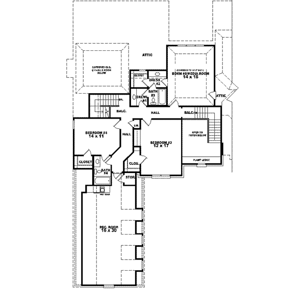 upper floor house blueprint
