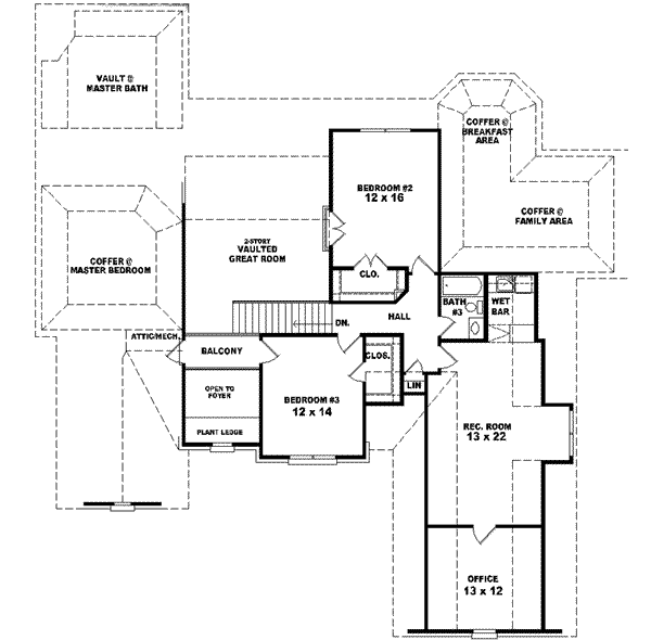 upper floor house blueprint