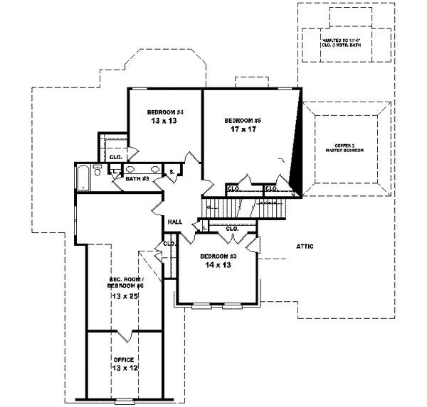 upper floor house blueprint