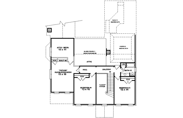 upper floor house blueprint