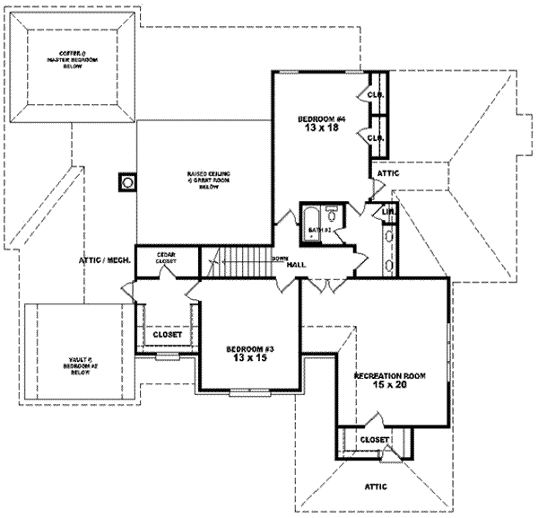 upper floor house blueprint