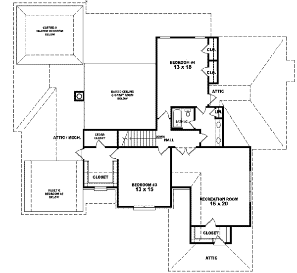 upper floor house blueprint