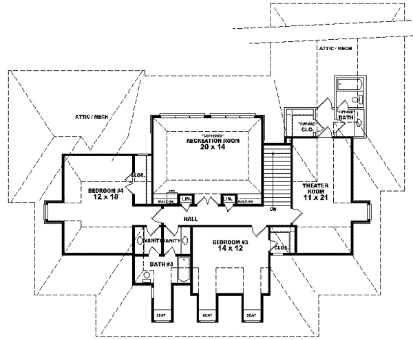 upper floor house blueprint