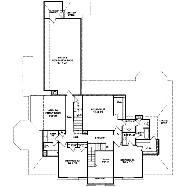 upper floor house blueprint