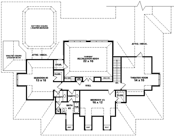 upper floor house blueprint