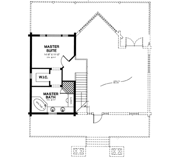 upper floor house blueprint