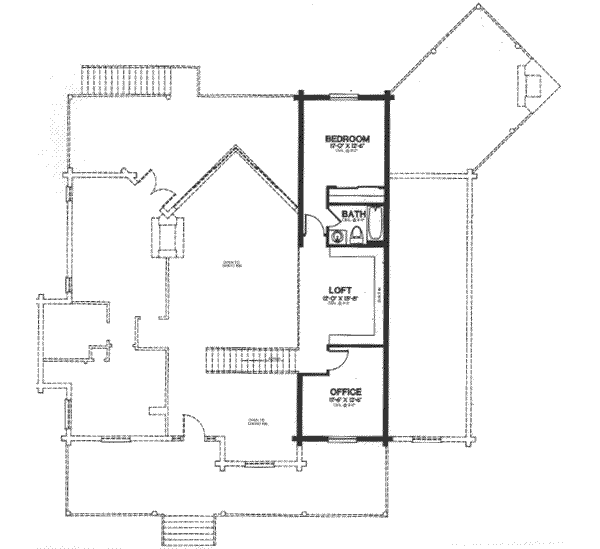 upper floor house blueprint