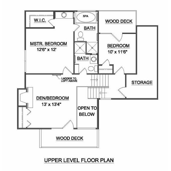 upper floor house blueprint
