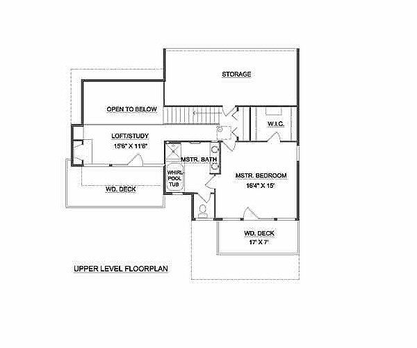 upper floor house blueprint