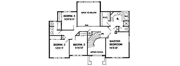 upper floor house blueprint