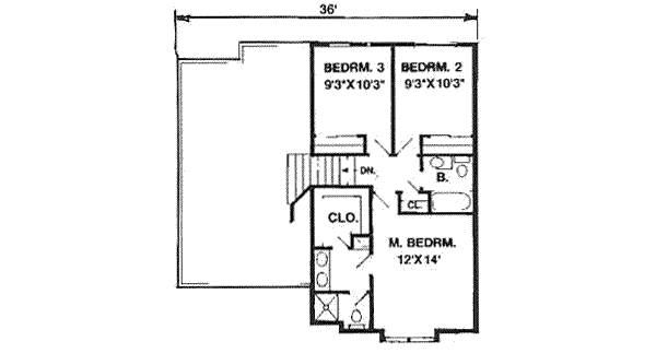 upper floor house blueprint
