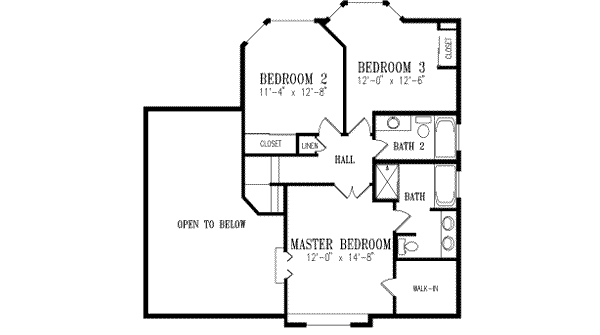 upper floor house blueprint
