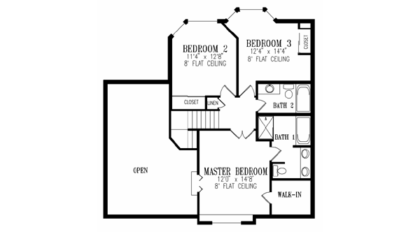 upper floor house blueprint