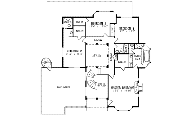 upper floor house blueprint