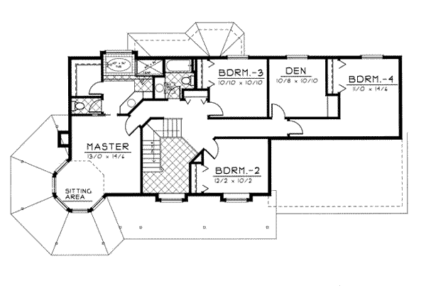 upper floor house blueprint